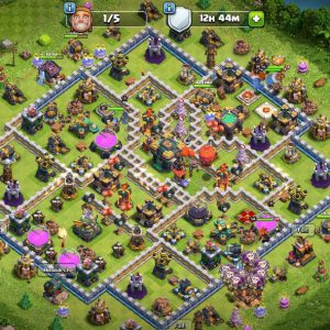 COC TH14 WITH 2K GEMS | LEVEL153 | KB46 AQ54 GW19 RC16