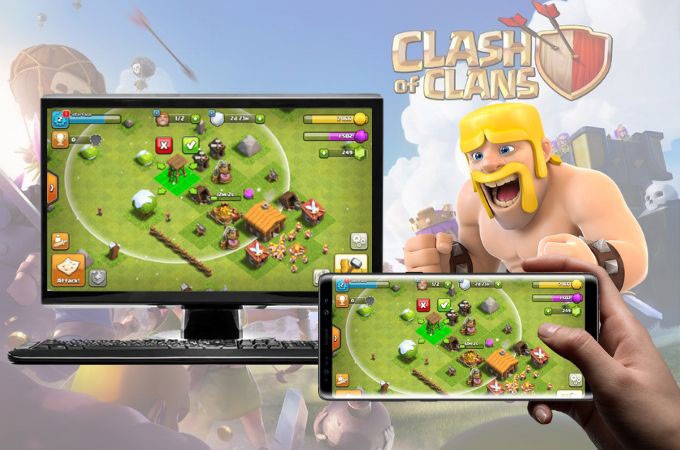 Supercell has provided conditions where your progress is transferred between platforms and you can continue your game on computer and mobile.