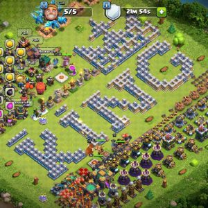 COC TH14 | LEVEL181 | KB52 AQ54 GW28 RC12 | MAP SKINS | HERO SKINS