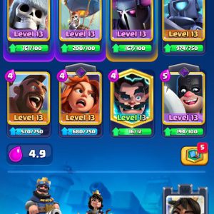 LEVEL 41 | TROPHIES 5754 | (7CARD LVL14)-(17CARD LVL13) | 1345 GEMS