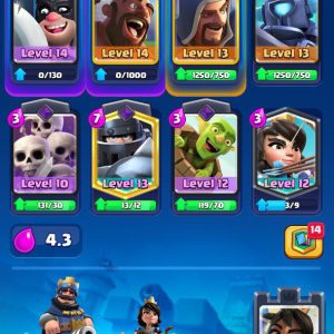 LEVEL 41 | TROPHIES 6089 | (7CARD LVL14)-(17CARD LVL13)
