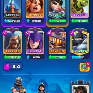 LEVEL 33 | TROPHIES 5678 | (2CARD LVL14)-(4CARD LVL13)