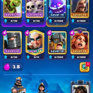 LEVEL 37 | TROPHIES 6441 | (8CARD LVL14)-(2CARD LVL13) | 504 GEMS