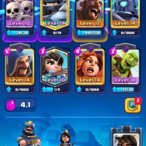LEVEL 36 | TROPHIES 6591 | (8CARD LVL14)-(5CARD LVL12) | 942 GEMS