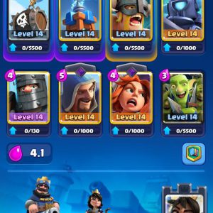 LEVEL 41 | TROPHIES 6485 | (12CARD LVL14)-(7CARD LVL13)