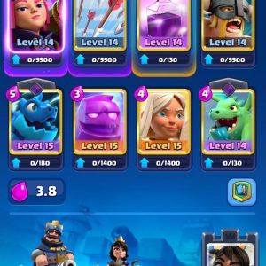 LEVEL 53 | TROPHIES 8788 | (3CARD LVL15)-(47CARD LVL14)