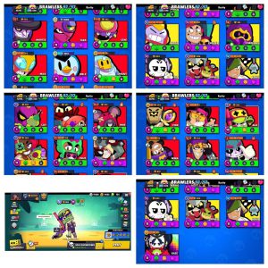 RARE SKINS  - 49K TROPHY | 32 MAX | 10 HYPER | 97/97 Brawlers | 260 Skins | CHEAP | Android/iOS