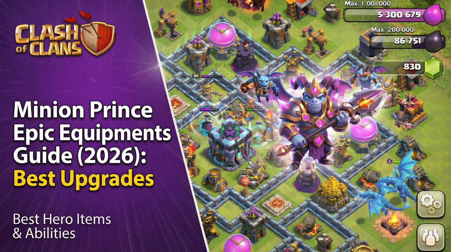 Minion Prince Epic Equipments Guide (2026): Best Upgrades