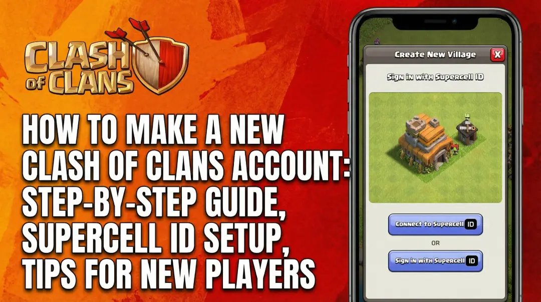 How to make a new Clash of Clans account